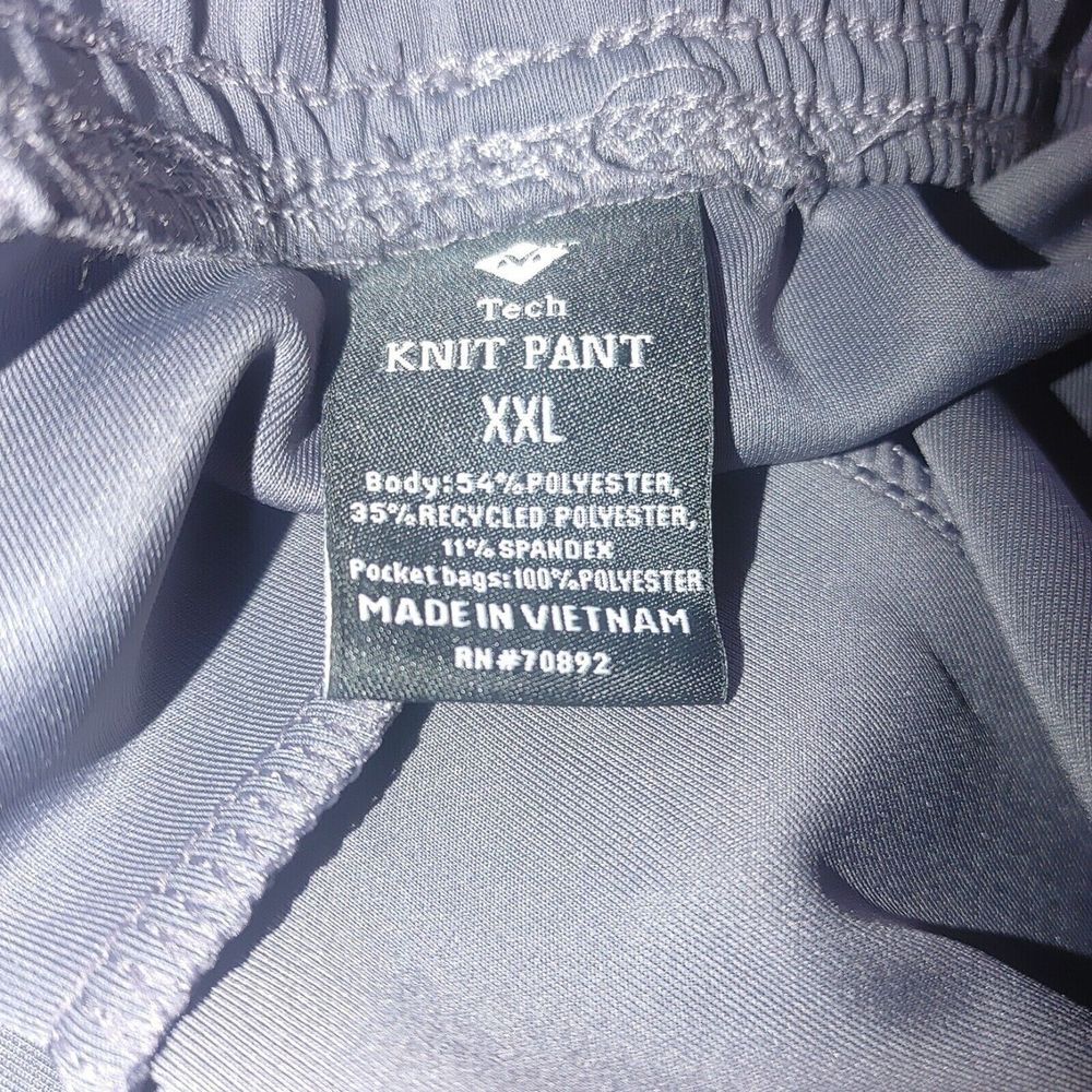 Tech Knit Pant Jogger Mens XXL Pockets Moisture Wicking Zipper Hem Member's Mark - Picture 5 of 5